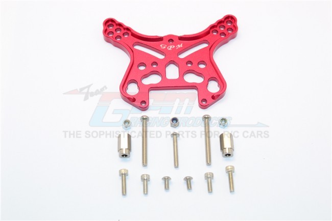 Aluminum Front Or Rear Adjustable Damper Mount 1/8 4wd E6 Iii Hx Monster Truck Ep #505005 Red