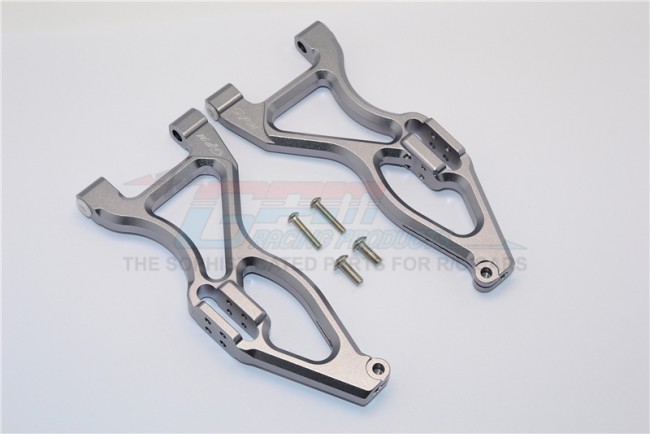 Alloy Front Or Rear Lower Suspensison Arms 1/8 4wd E6 Iii Hx Monster Truck Ep #505005 Gun Silver