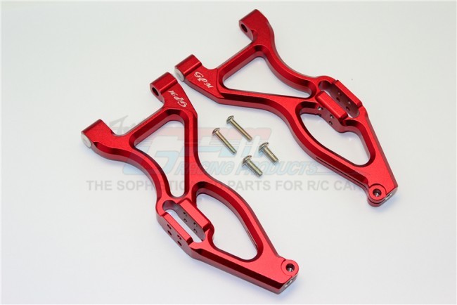 Alloy Front Or Rear Lower Suspensison Arms 1/8 4wd E6 Iii Hx Monster Truck Ep #505005 Red