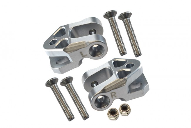 Gpm SB009 Aluminum  Rear Lower Axle Mount Set For Rear Suspension Links Team Losi 1/6 Super Baja Rey 4x4 Silver