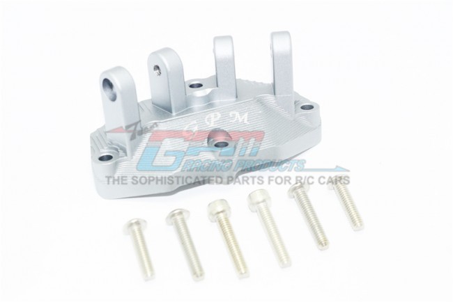 Gpm SB013B Aluminum Mount For Upper Gearbox Rear Upper Suspension Links Team Losi 1/6 Super Baja Rey 4x4 Silver