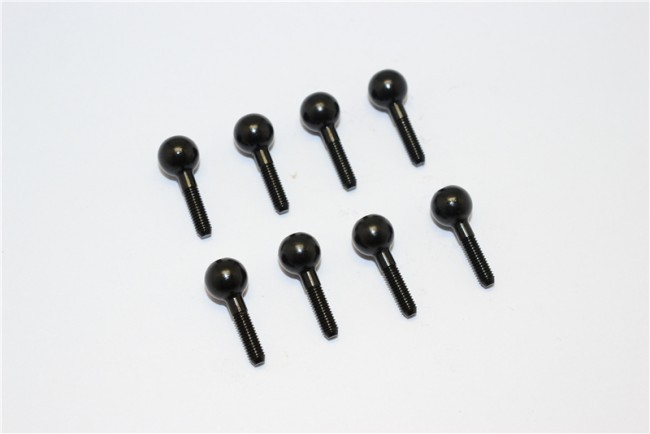 Gpm SERV007 Steel Pillow Ball - 8pcs Traxxas 1/16 Mini E-revo Black