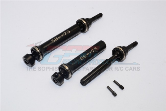 Gpm SERV245CV Steel #45 Front/rear Cvd Drive Shaft Traxxas 1/16 Mini E-revo Black