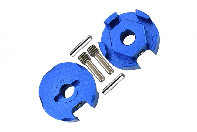 Gpm SLA006 Aluminium Wheel Hex Claw - 2pcs  For Traxxas Slash 4x4 & Low-cg 68086-2 Blue