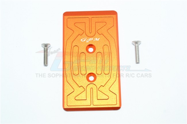Gpm MAN331R Aluminum Rear Chassis Protection Plate 1/8 Nero 6s Blx Ar106011/ar106009 Orange