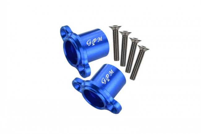 Gpm BR022 Aluminum Rear Axle Adapters 1/10 Team Losi 4wd Rock Rey Bruchless Rock Racer Los03009t1/t2 Blue