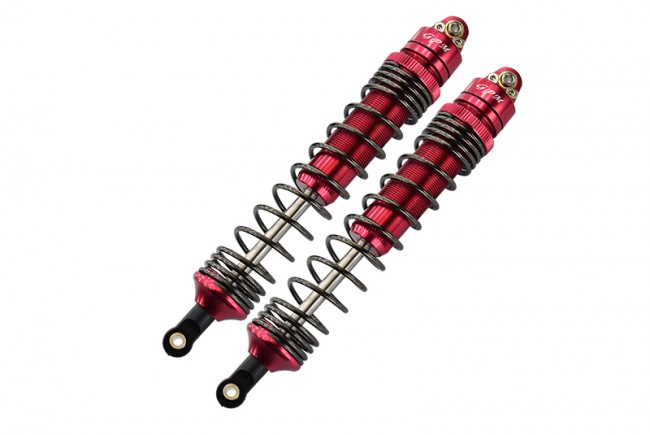 Gpm UDR139R Aluminum Rear Spring Dampers (139mm) 1/7 Unlimited Desert Racer Pro-scale 4x4-85076-4 Red