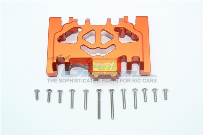 Gpm TRX4038BA Aluminum Lower Gear Cover Traxxas Trx-4 Defender / Trx-4 Tactical Unit Orange