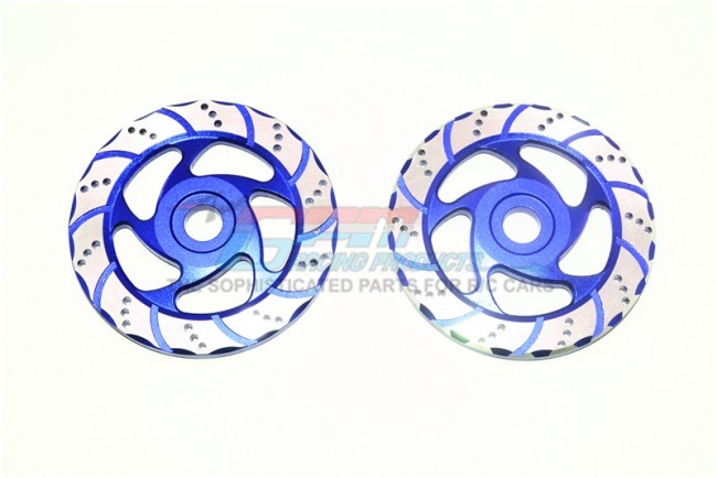Gpm SB010/DISK Aluminum Brake Disk With Silver Lining Losi 1/6 Super Baja Rey 4x4 Blue