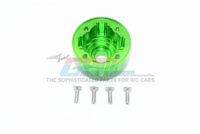 Gpm ER2011 Aluminum Diff Case For Front / Rear / Center Traxxas 1/10 E-revo Monster Vxl 86086-4 Green