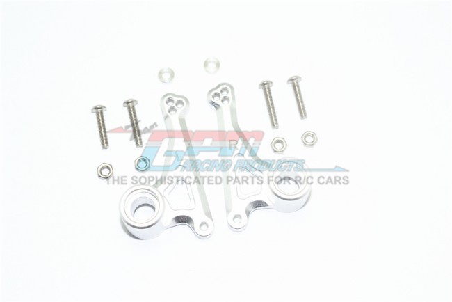 Gpm ER2027F Aluminum Front Rocker Arm Set 1/10 Electric 4wd E-revo Vxl Brushless 86086 Silver