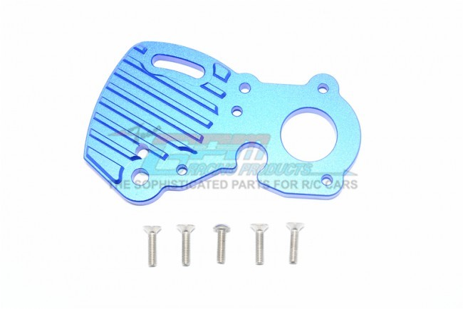 Gpm ER2018A Aluminum Motor Plate With Heat Sink Fins Traxxas-1/10 E-revo Vxl 86086-4 Monster Blue