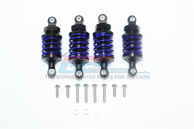 Aluminum Front (50mm)+rear (47mm) Oil Filled Dampers Traxxas 1/10 4wd Ford Gt4-tec 2.0 Black