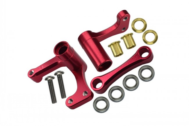 Gpm RUS048 Alloy Steering Assembly With Bearings Traxxas Rustler Vxl Red