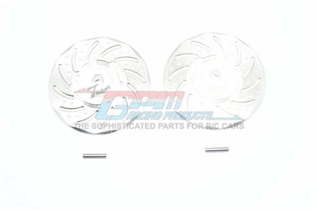 Gpm RUS4010DX+2 Aluminum +2mm Hex With Brake Disk With Silver Lining Traxxas 1/10 Rustler 4x4 Vxl 67076-4 Silver