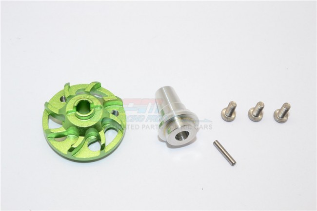 Aluminium Spur Gear Adapter Traxxas Slash 4x4 & Low-cg 68086-2 Green