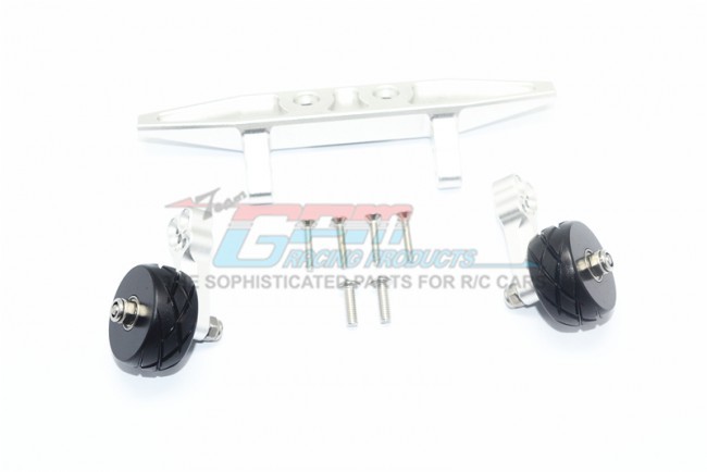 Gpm RUS4040R Aluminum Rear Adjustable Wheelie Traxxas 1/10 Rustler 4x4 Vxl 67076-4 Silver