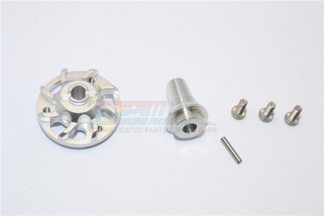 Aluminium Spur Gear Adapter Traxxas Slash 4x4 & Low-cg 68086-2 Silver