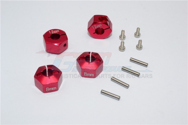 Gpm GT010/12X8MM Aluminum Rear Lower Suspension Mount Traxxas 1/10 4wd Ford Gt4-tec 2.0 / 4-tec 3.0 93454-4 Silver