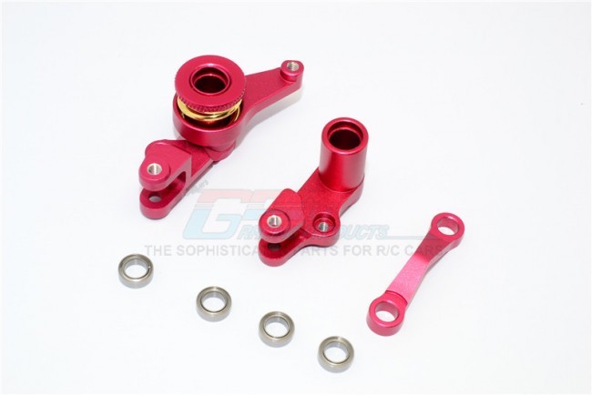 Gpm SLA048 Alloy Steering Assembly  Traxxas Slash 4x4 & Low-cg 68086-2 Red