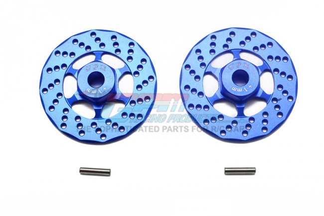 Gpm GT010D+1MM Aluminum +1mm Hex With Brake Disk Traxxas 1/10 4wd Ford Gt4-tec 2.0 / 4-tec 3.0 93054 Blue