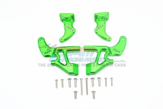 Gpm ER2040RAB Aluminum Rear Wing Mount Full Set 1/10 Electric 4wd E-revo Vxl Brushless 86086 Green