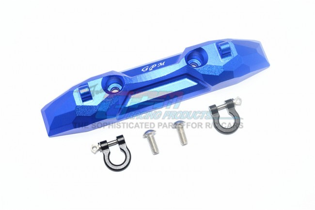 Gpm ER2330R Aluminum Rear Bumper With D-rings 1/10 Electric Traxxas 4wd E-revo Vxl Brushless 86086 Blue