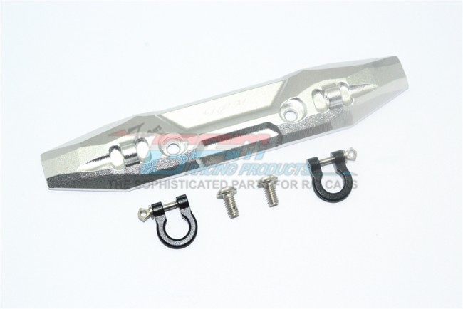 Gpm ER2330F Aluminum Front Bumper With D-rings 1/10 Electric Traxxas 4wd E-revo Vxl Brushless 86086 Silver