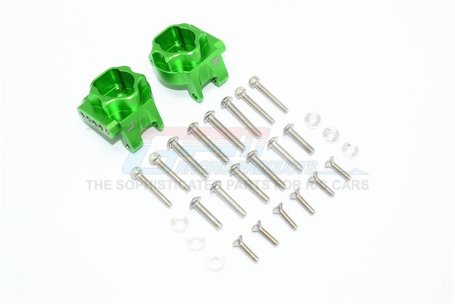 Gpm TRX4013CA Aluminum Rear Gear Box Mounts (multiple Positioning Holes) 1/10 Electric 4wd Trx4 Defender Trail Crawler Green