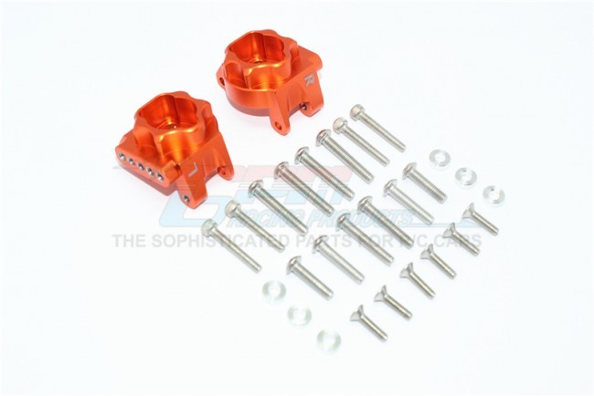 Gpm TRX4013CA Aluminum Rear Gear Box Mounts (multiple Positioning Holes) 1/10 Electric 4wd Trx4 Defender Trail Crawler Orange