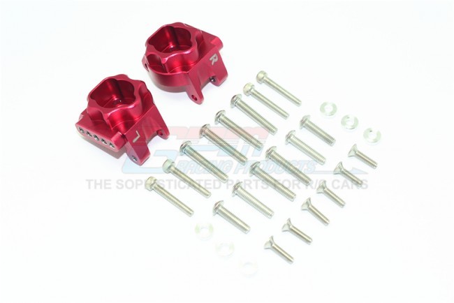 Gpm TRX4013CA Aluminum Rear Gear Box Mounts (multiple Positioning Holes) 1/10 Electric 4wd Trx4 Defender Trail Crawler Red