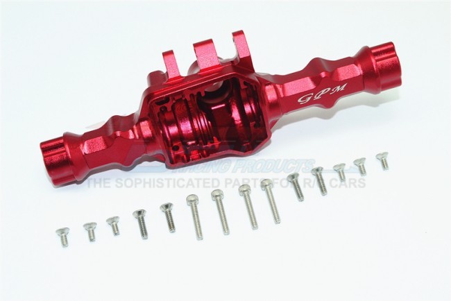 Gpm TRX4013B Aluminum Rear Gear Box (without Cover) Trx4 Defender Trail Crawler Red