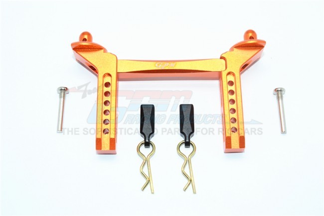 Gpm TRX4201F Aluminum Front Body Mount & Post Trx4 Defender Trail Crawler Orange