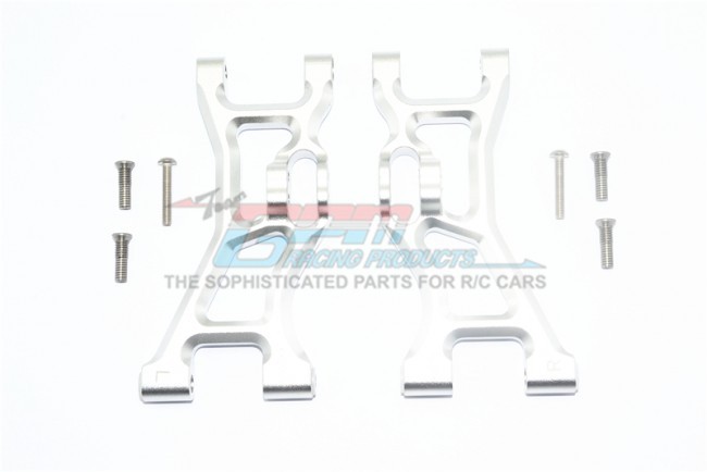 Gpm RK055 Aluminum Front Lower Suspension Arm  Losi 1/10 Rock Rey Los03009t1/t2 Silver