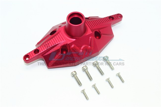 Gpm SB013A Aluminum Rear Axle Case Cover Team Losi 1/6 Super Baja Rey 4x4 Red