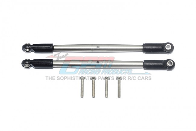 Gpm Er2049s/2-oc Stainless Steel Front/rear Supporting Tie Rods Traxxas-1/10 E-revo Vxl 86086-4 