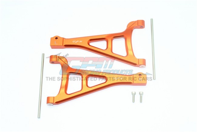 Gpm ER2054 Aluminum Front Upper Suspension Arm Traxxas-1/10 E-revo Vxl 86086-4 Orange
