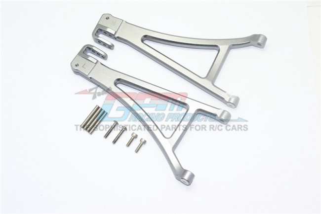 Gpm ER2055 Aluminum Front Lower Suspension Arm  Traxxas-1/10 E-revo Vxl 86086-4 Gun Silver