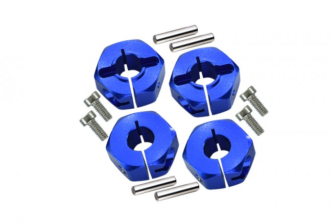 Gpm TT010 Alloy Wheel Hex Drive Adaptor 1/10 Rc Tamiya Tt-01 Blue