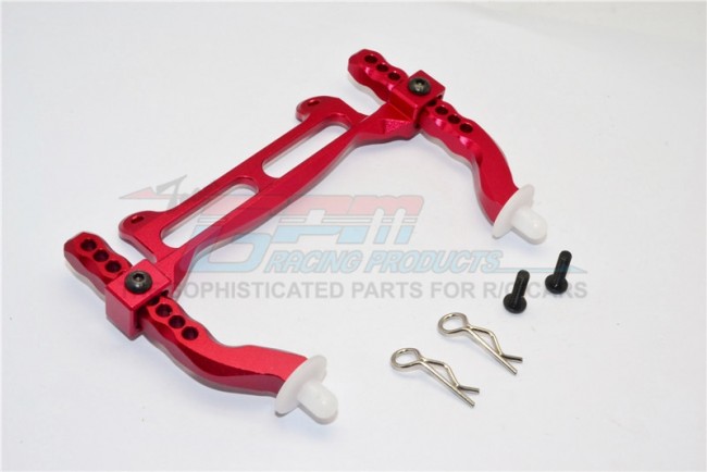 Aluminium Front Body Post Mount With Delrin Post Traxxas Craniac Red