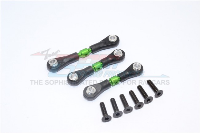 Gpm TT2160  Alloy Steering Tie Rod 1/10 Rc Tamiya Tt-02 Tt-02b Green