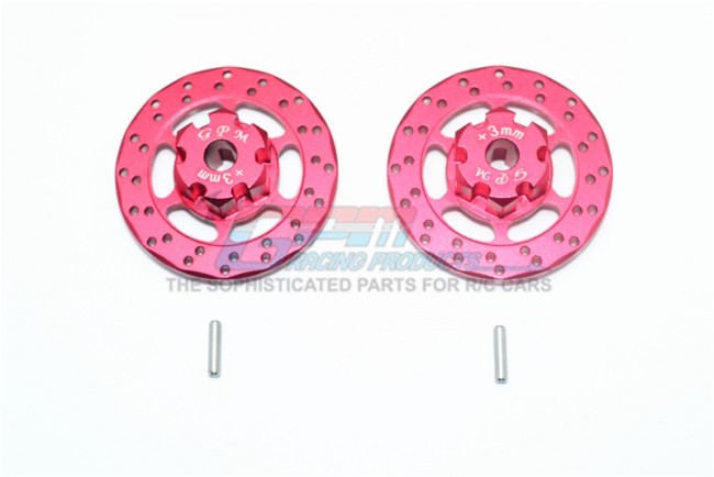 Gpm UDR010D+3MM Aluminum +3mm Hex With Brake Disk 8569  Traxxas 1/7 Unlimited Desert Racer Red