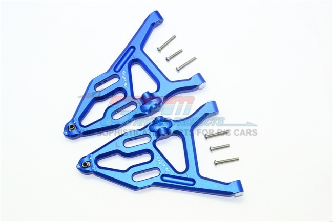 Gpm UDR055  Aluminum Front Lower Suspension Arm  8532 Traxxas 1/7 Unlimited Desert Racer Blue