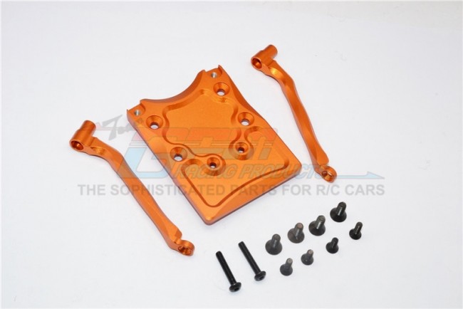 Gpm CRA331R Aluminium Rear Skid Plate Traxxas Craniac Orange