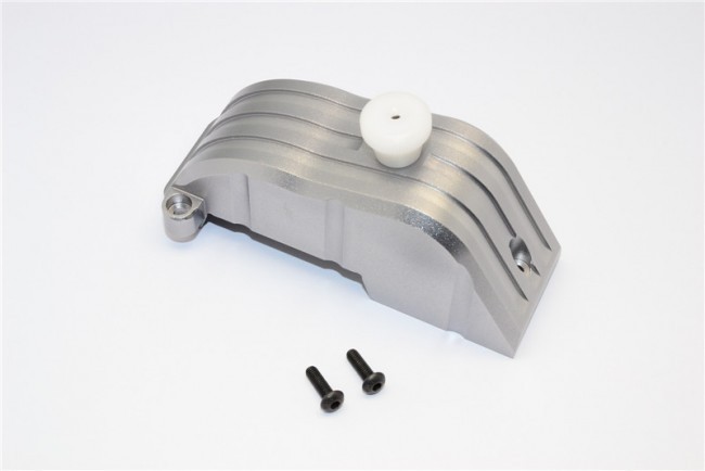 Gpm TXM038GC  Aluminium Gear Cover Traxxas Xmaxx Gun Silver