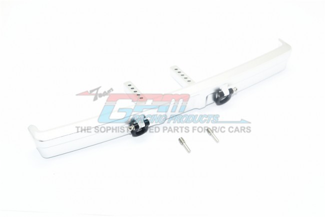 Gpm TRX4330FF Aluminium Front Bumper Mount+d-rings For Traxxas Trx-4 Ford Bronco Silver
