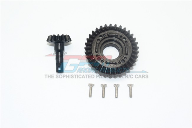 Gpm UDR1200SF-BK Harden Steel #45 Front Differential Ring Gear & Pinion Gear 8578 Traxxas 1/7 Unlimited Desert Racer 