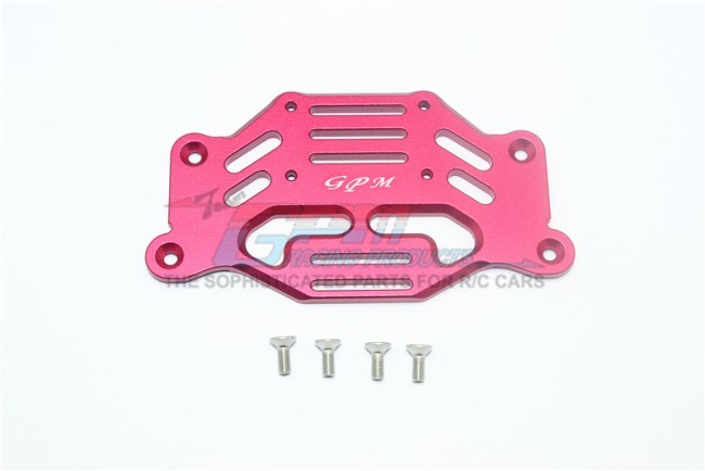 Gpm TRX4015F Aluminum Front Fender Stabilizing Plate 1/10 Traxxas Trx-4 Rock Cralwer Red