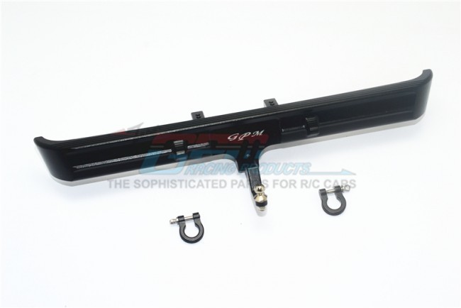Gpm TRX4330RH Aluminium Rear Bumper Mount+d-rings+tow Hook For Trxxas 1/10  Rc Trx-4 Blazer Black