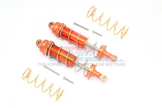 Gpm TXMS125F/R Aluminum Front/rear Thickened Spring Dampers 125mm 1/10 4wd Maxx Monster Truck 89076-4 Orange